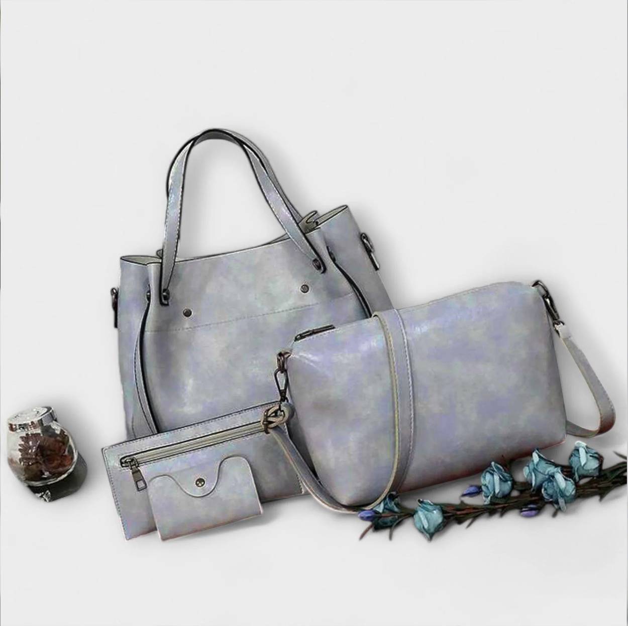 Aurora. - Set de 4 bolsos vintage – compañero diario con estilo