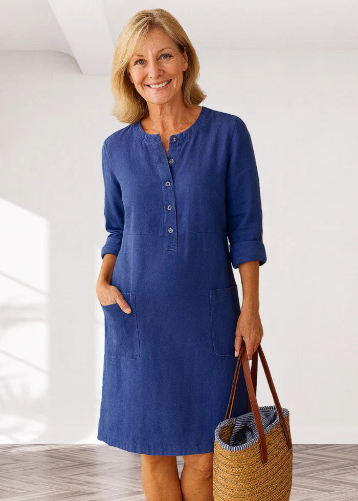 Elvira™ | Vestido casual para mujer con corte relajado y aspecto atemporal para uso diario