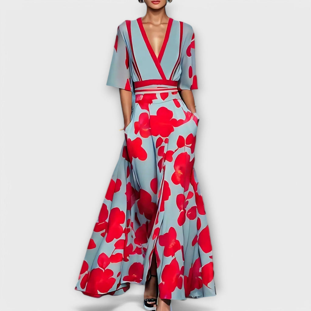 Elsa - Vestido tubo floral elegante
