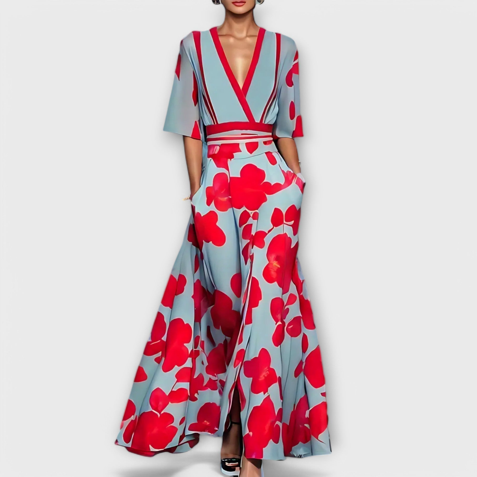Elsa - Vestido tubo floral elegante