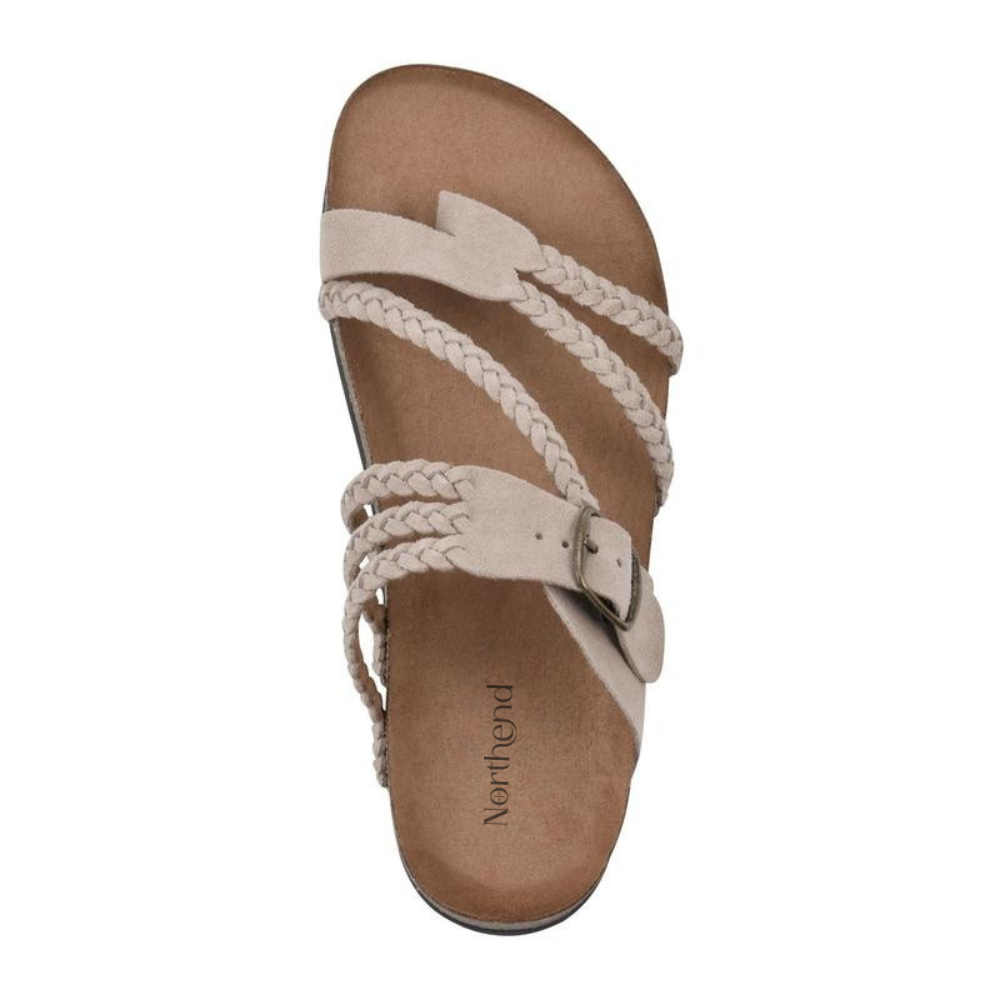 Marlenia™| Sandalias de corcho trenzado