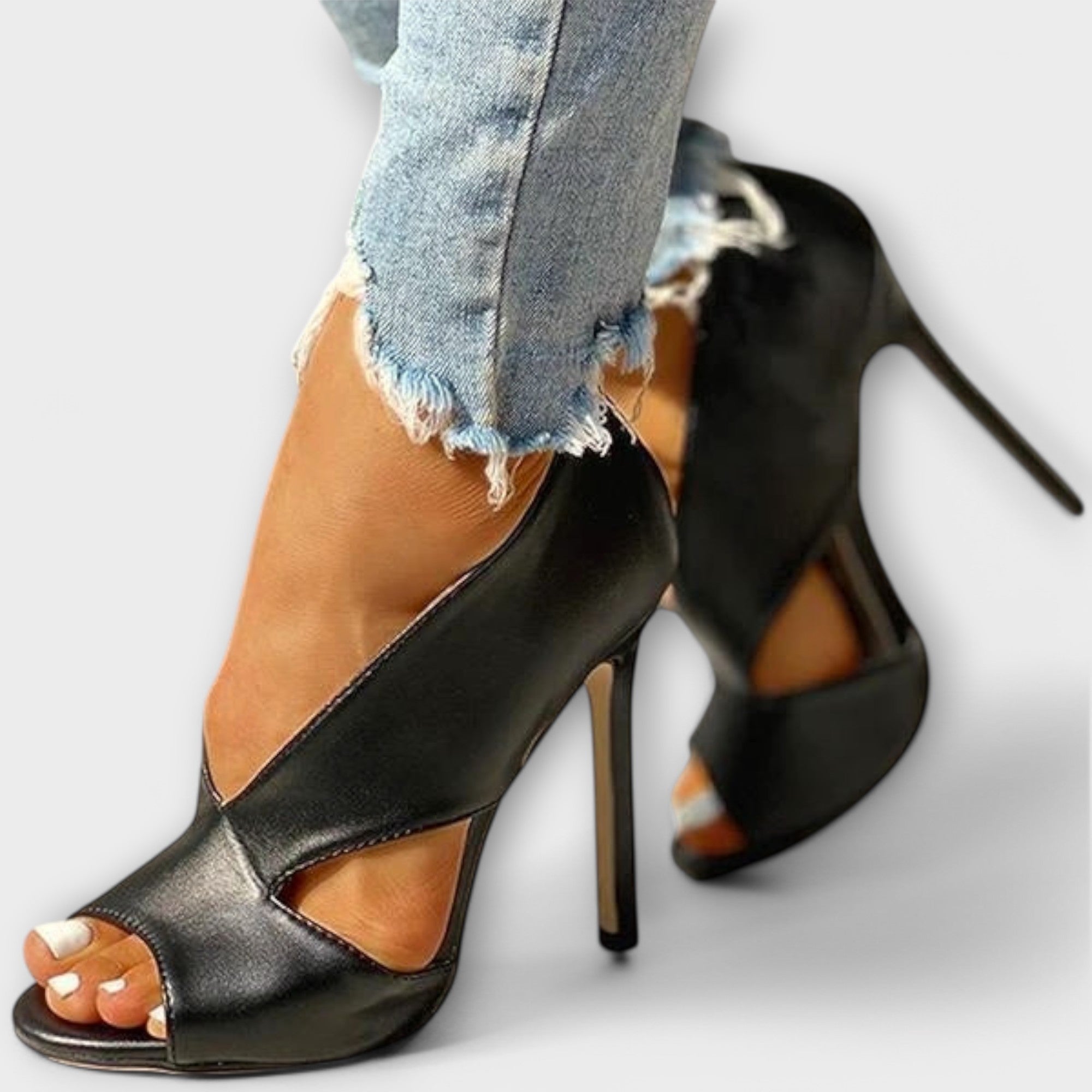 Sandra- Sandalias ortopédicas modernas con tacón elegante