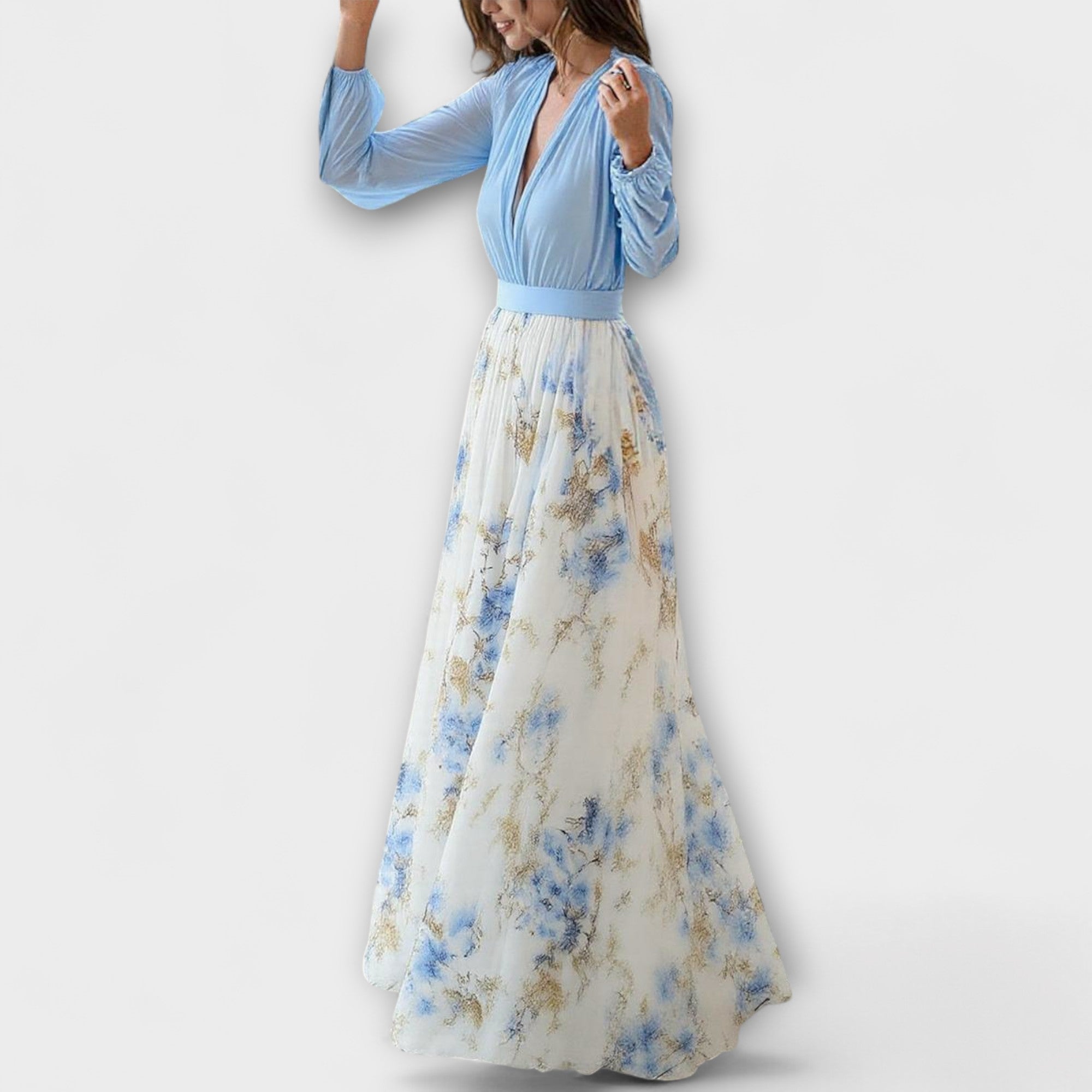 Marina - Vestido maxi de flores