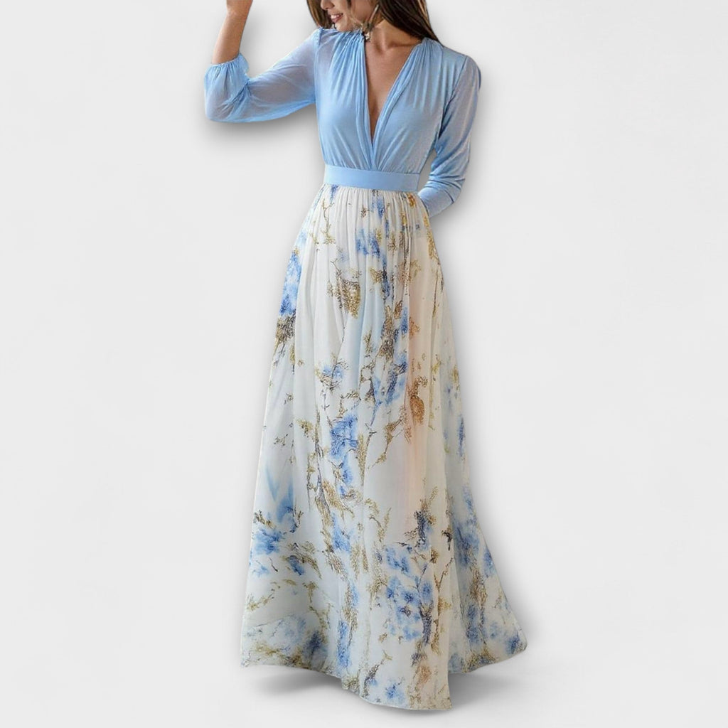 Marina - Vestido maxi de flores
