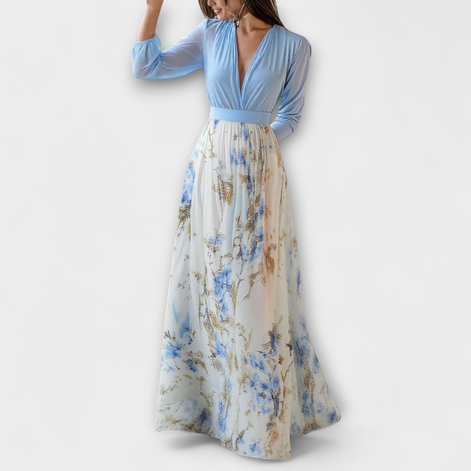Marina - Vestido maxi de flores