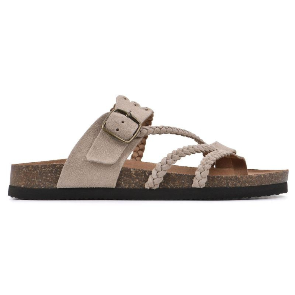 Marlenia™| Sandalias de corcho trenzado
