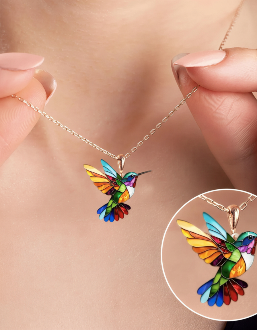 Alba™ | Pendientes Colibrí & Collar