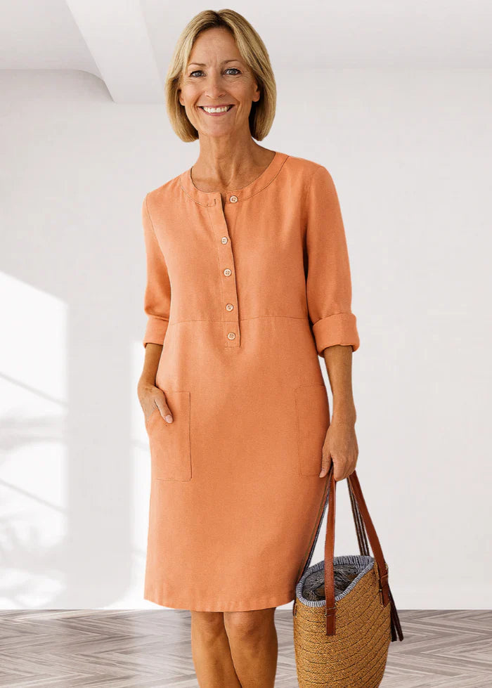 Elvira™ | Vestido casual para mujer con corte relajado y aspecto atemporal para uso diario
