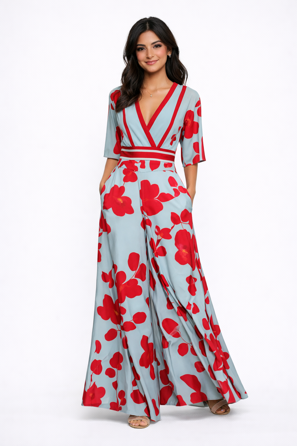 Elsa - Vestido tubo floral elegante