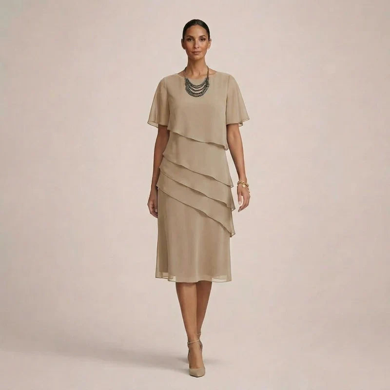 Mara™ | Vestido elegante con volantes y comodidad favorecedora