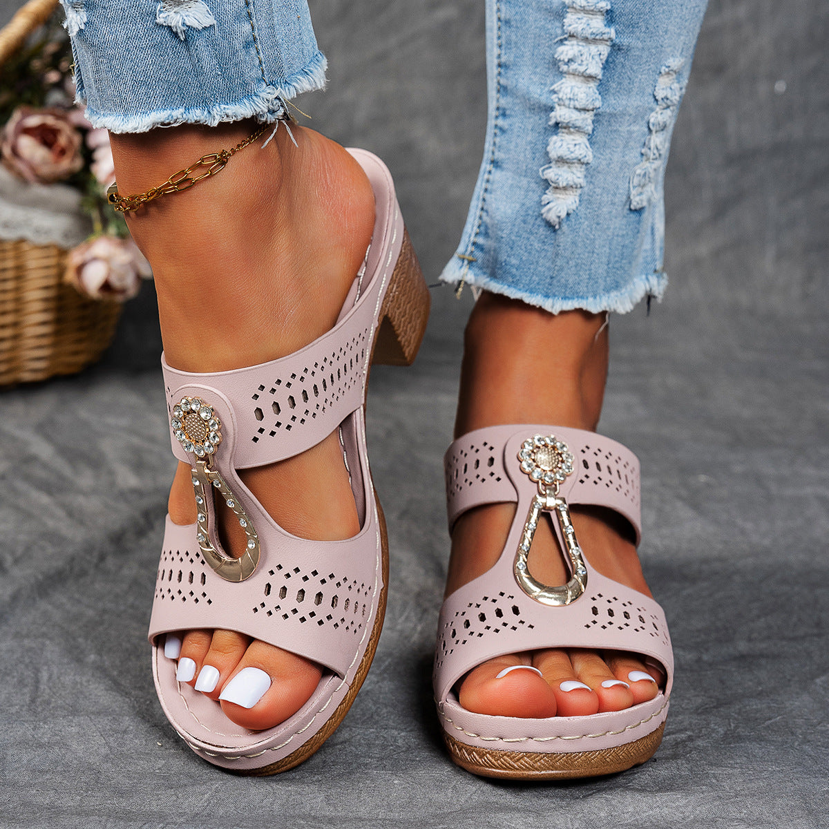 Isabela™ | Sandalias ortopédicas y cómodas con tacón alto