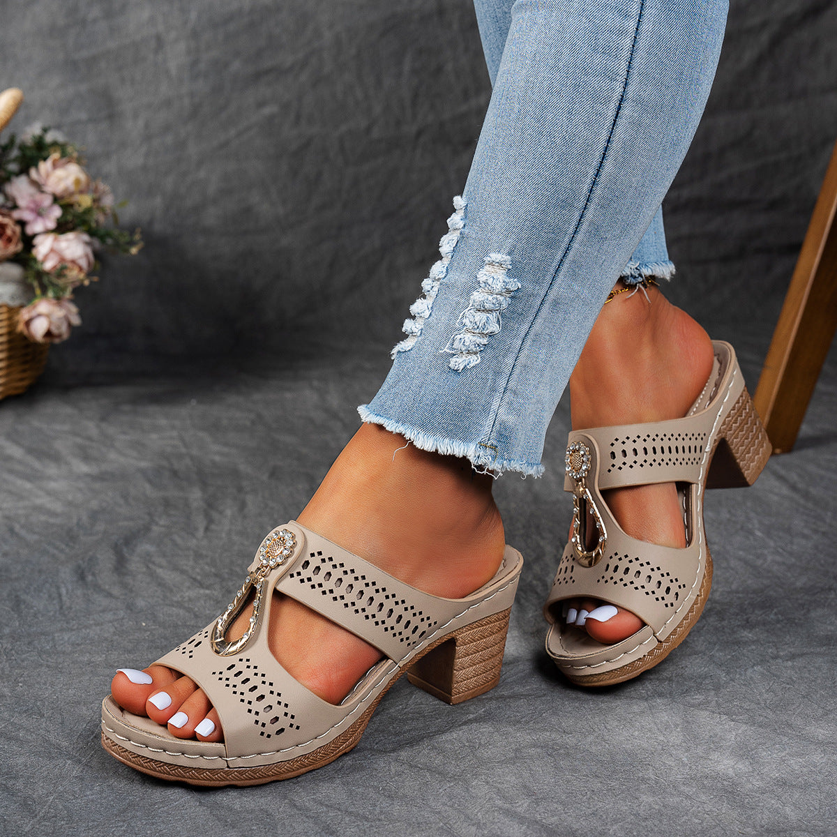 Isabela™ | Sandalias ortopédicas y cómodas con tacón alto
