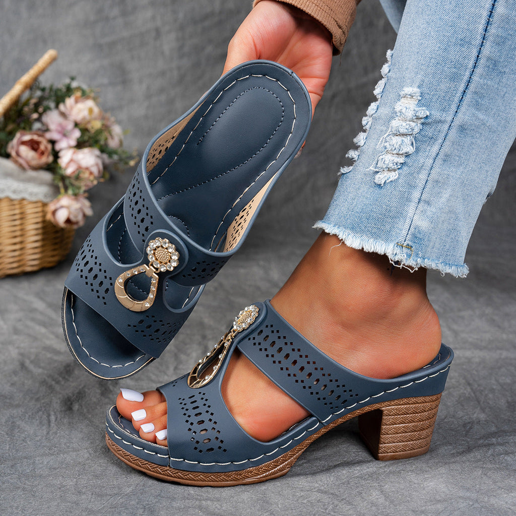 Isabela™ | Sandalias ortopédicas y cómodas con tacón alto