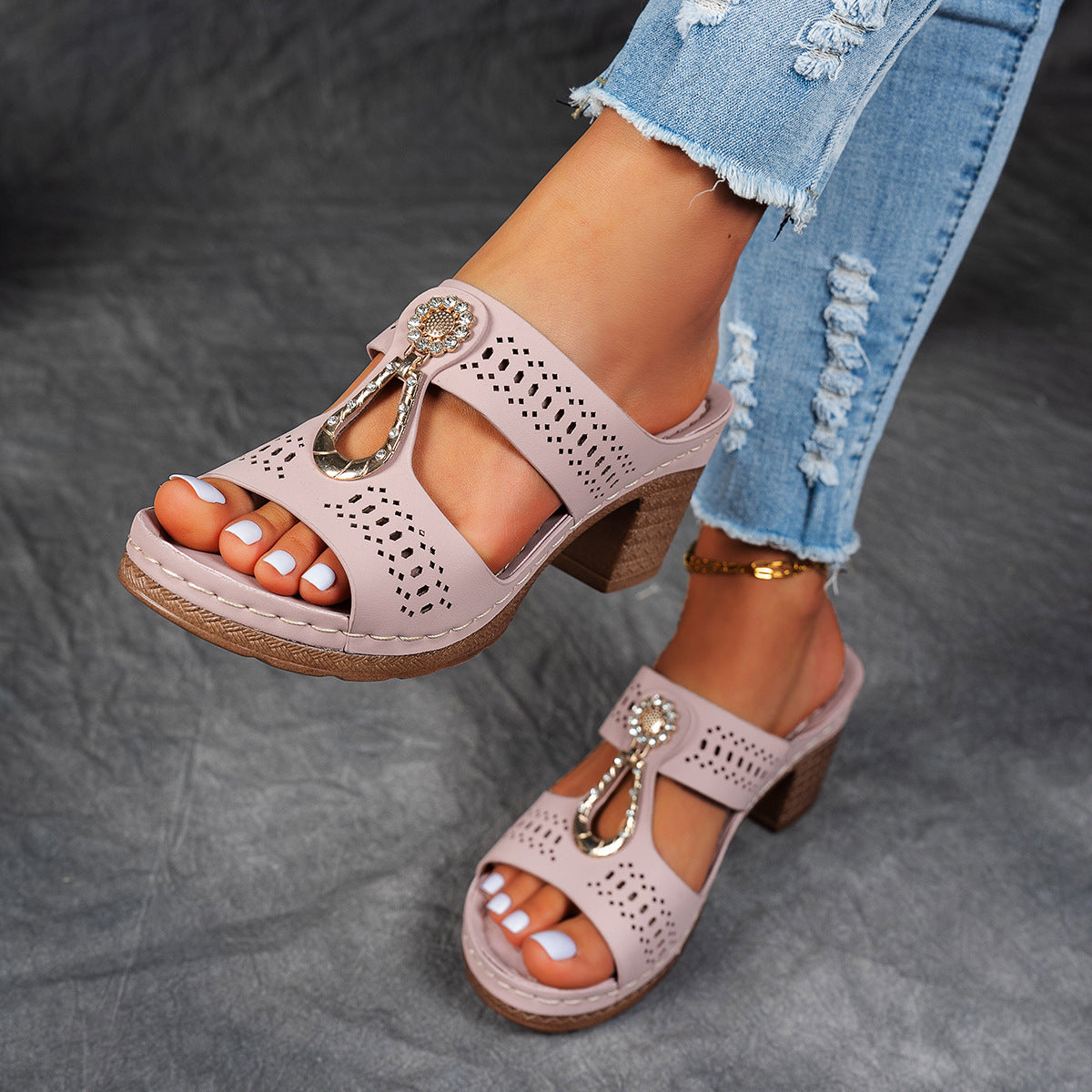 Isabela™ | Sandalias ortopédicas y cómodas con tacón alto