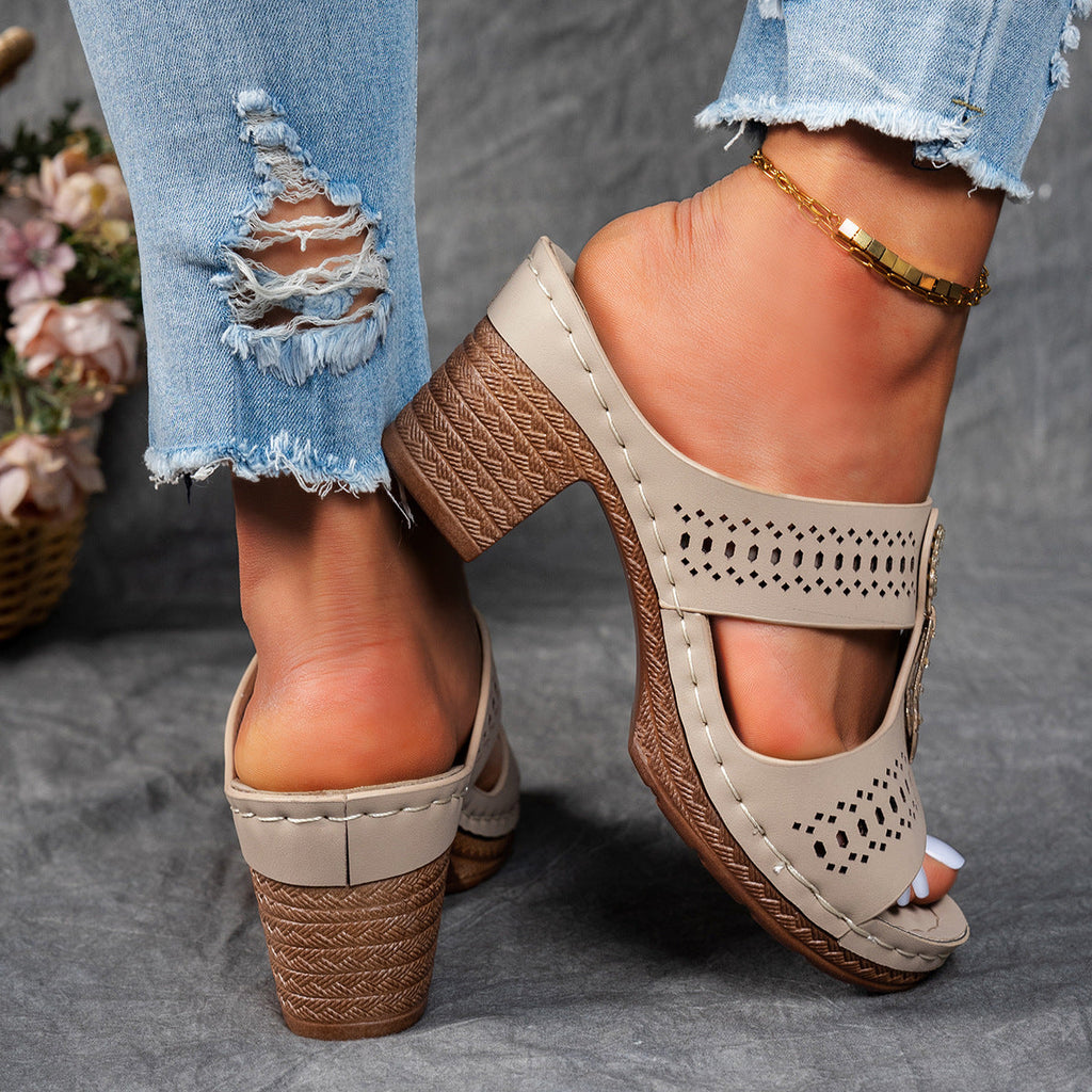 Isabela™ | Sandalias ortopédicas y cómodas con tacón alto