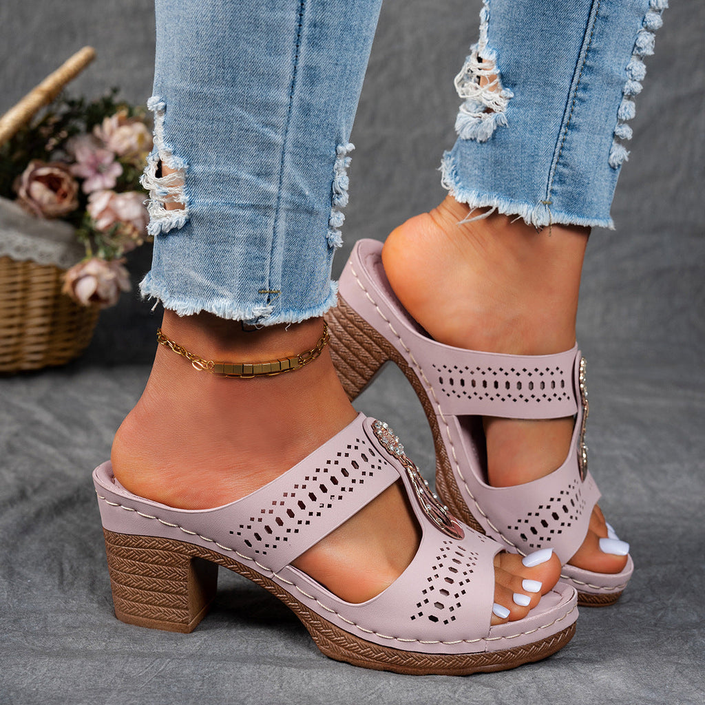 Isabela™ | Sandalias ortopédicas y cómodas con tacón alto