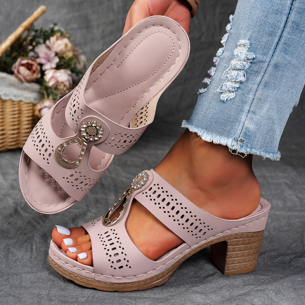 Isabela™ | Sandalias ortopédicas y cómodas con tacón alto