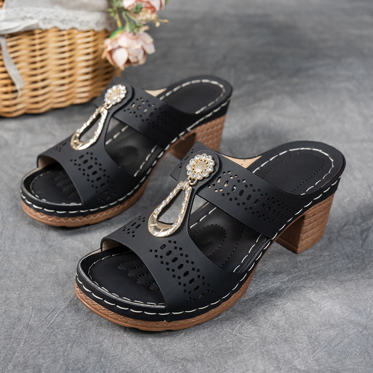 Isabela™ | Sandalias ortopédicas y cómodas con tacón alto