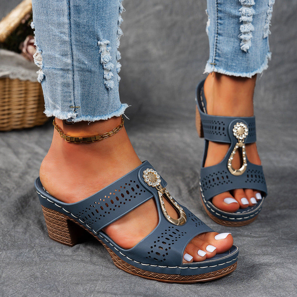 Isabela™ | Sandalias ortopédicas y cómodas con tacón alto