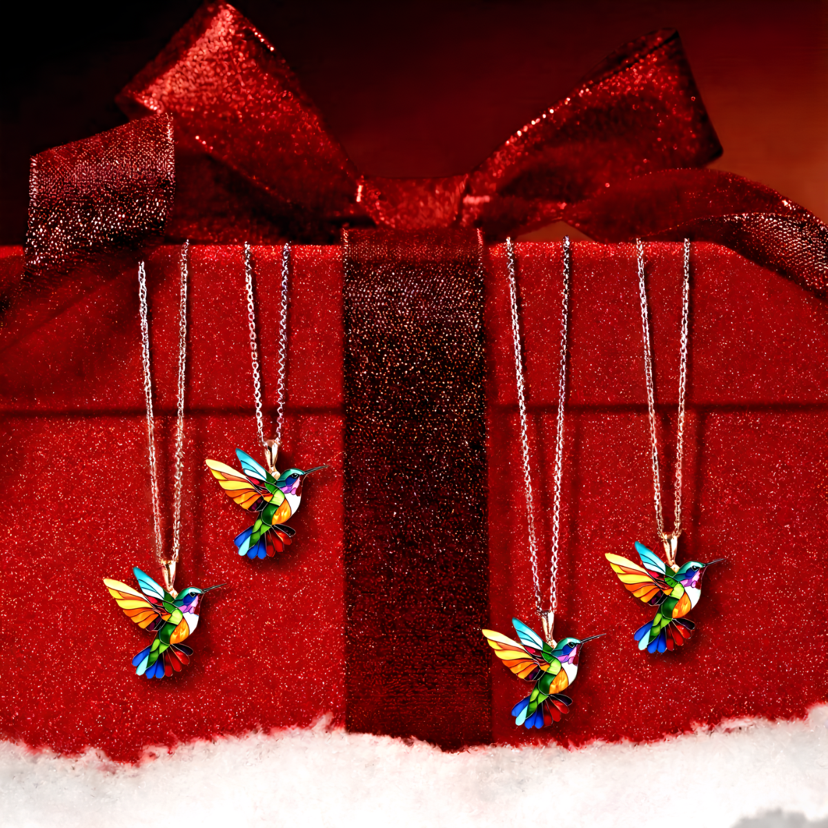 Alba™ | Pendientes Colibrí & Collar