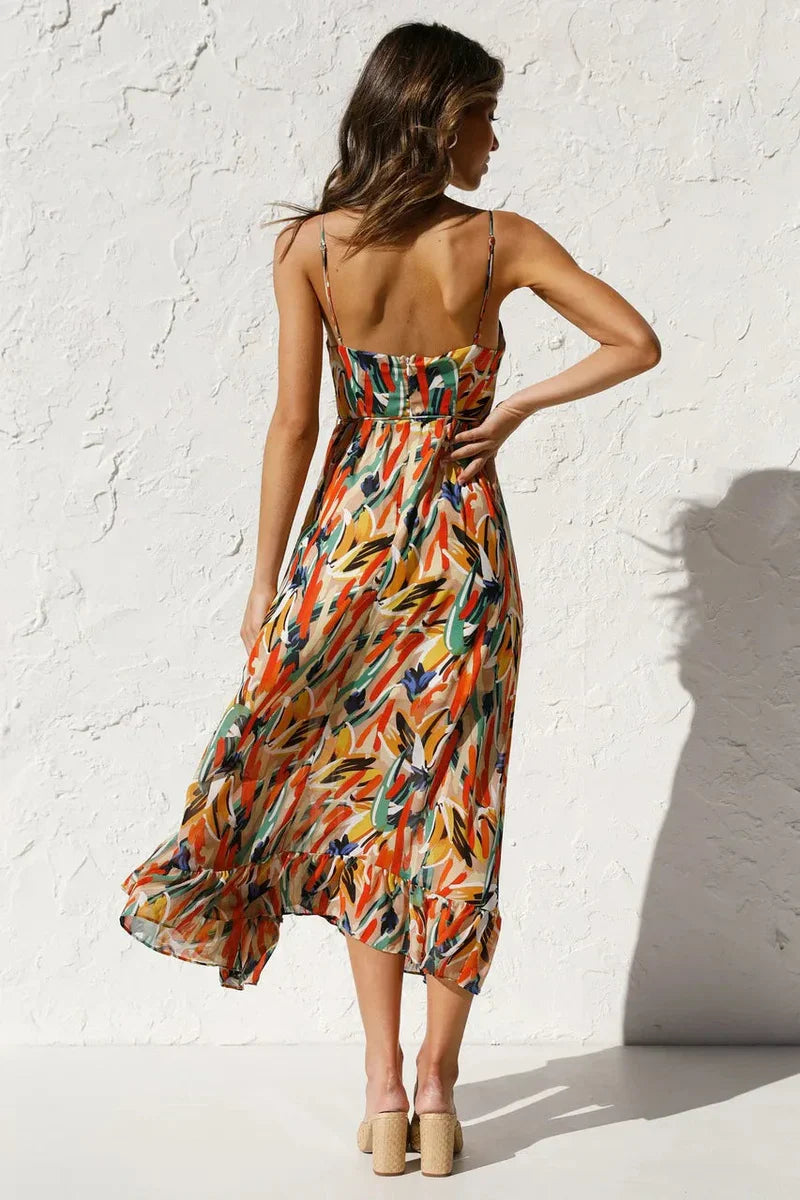 Gabriela™ | Vestido de verano estampado con comodidad fresca y estilo soleado