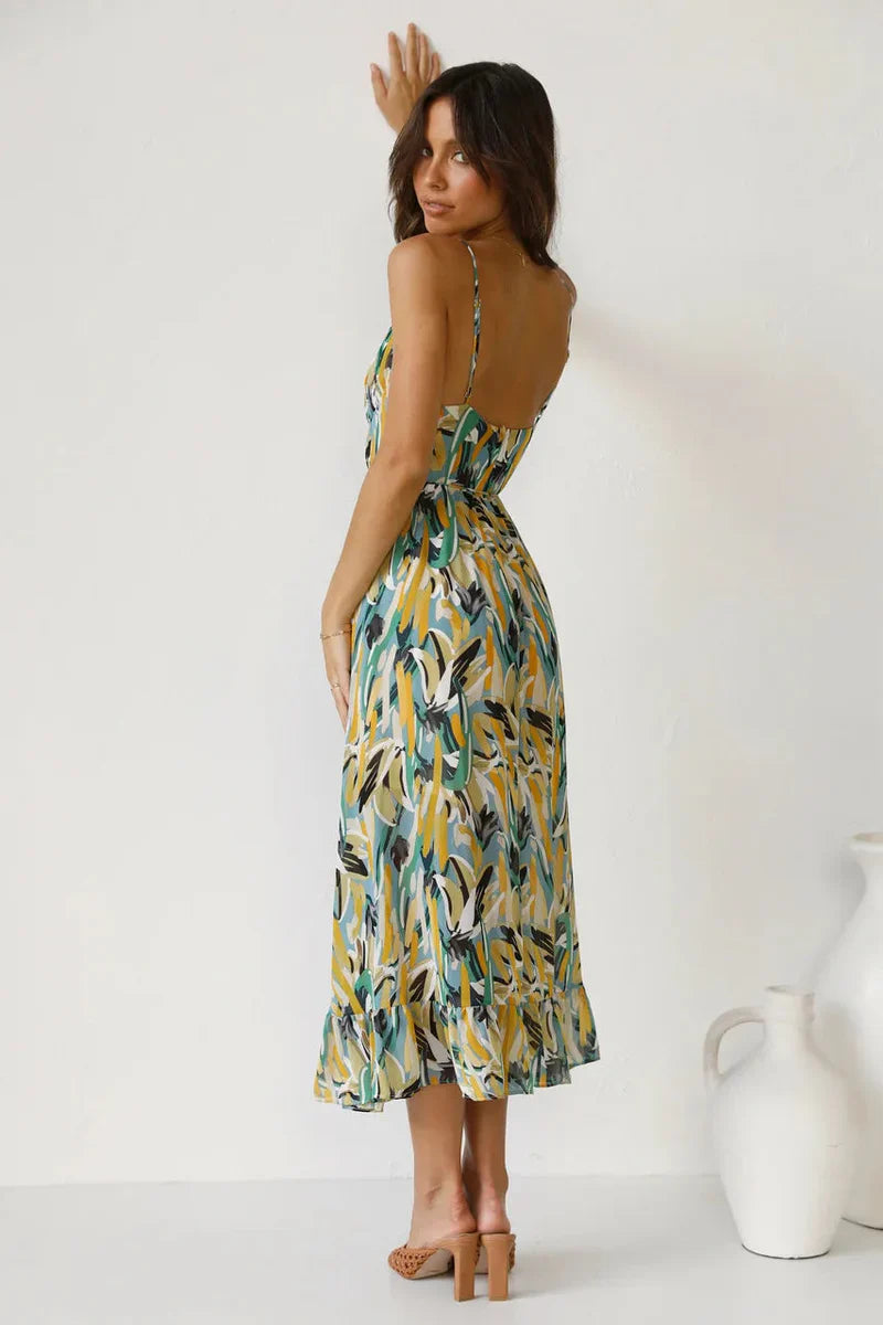 Gabriela™ | Vestido de verano estampado con comodidad fresca y estilo soleado