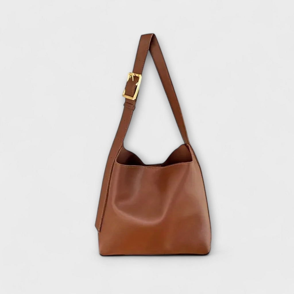 Aurora. – Elegante bolso de cuero para el hombro con diseño atemporal