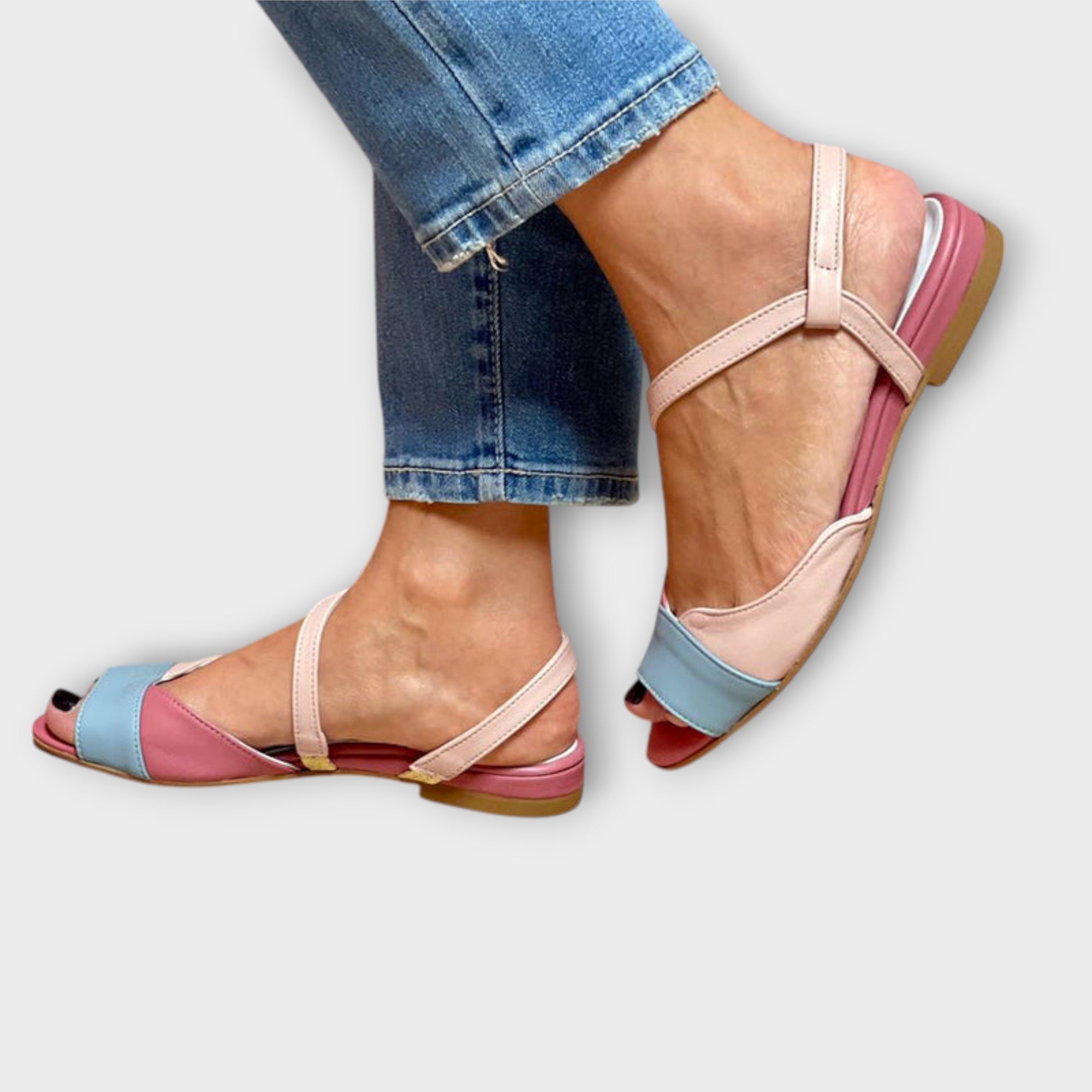 Roselina – Juego de colores en tacones de bloque