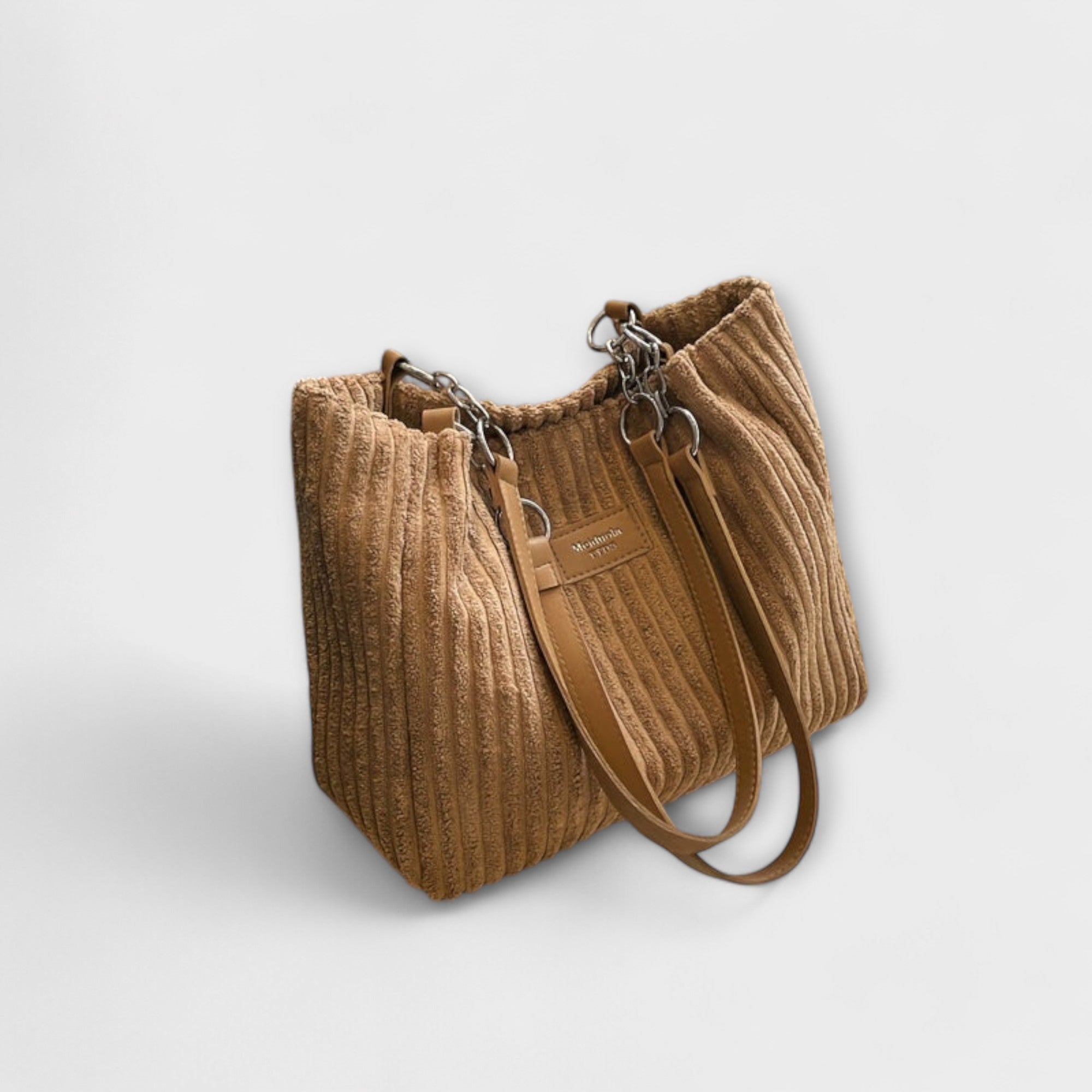 Aurora – Delicada bolsa de hombro de pana con un aire elegante