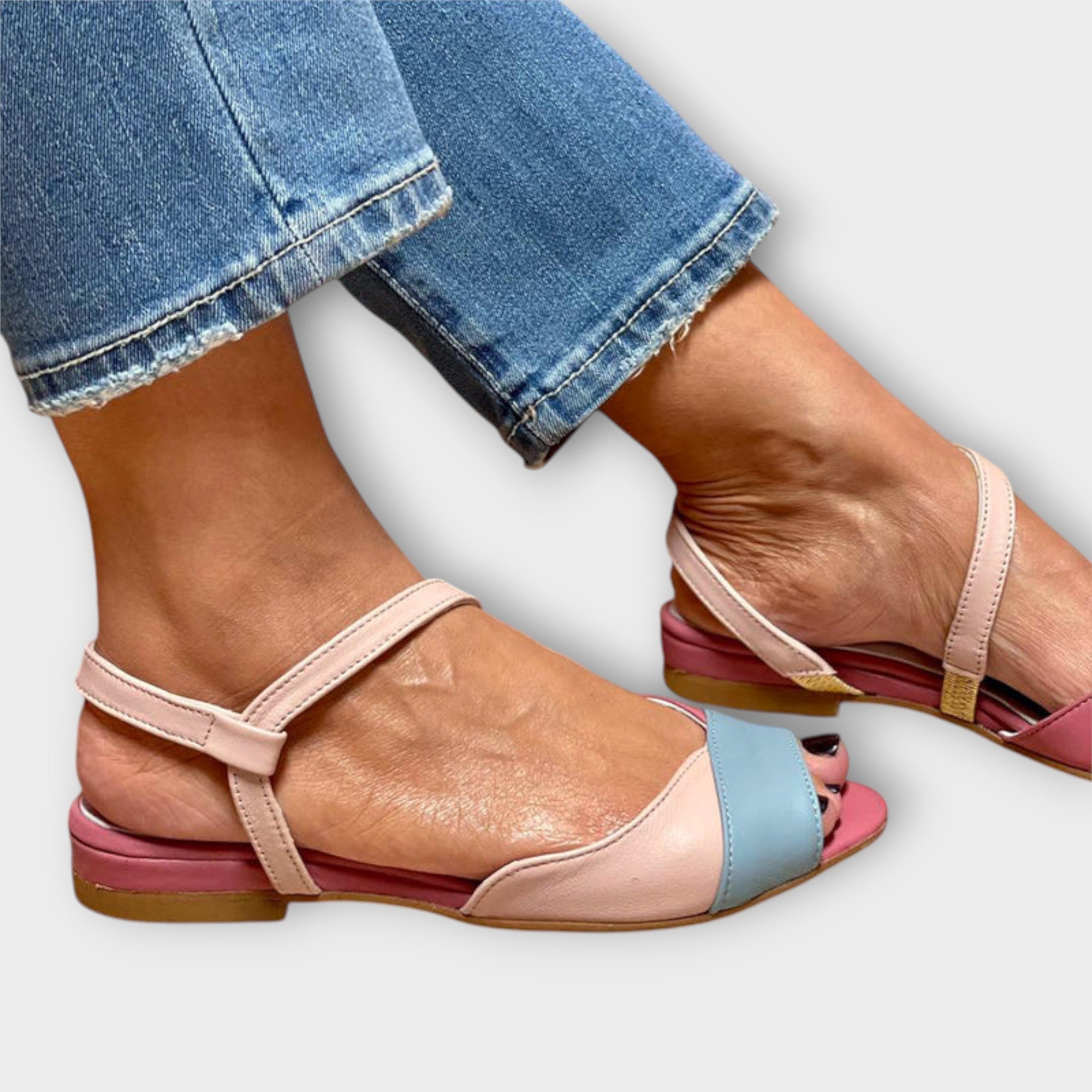Roselina – Juego de colores en tacones de bloque