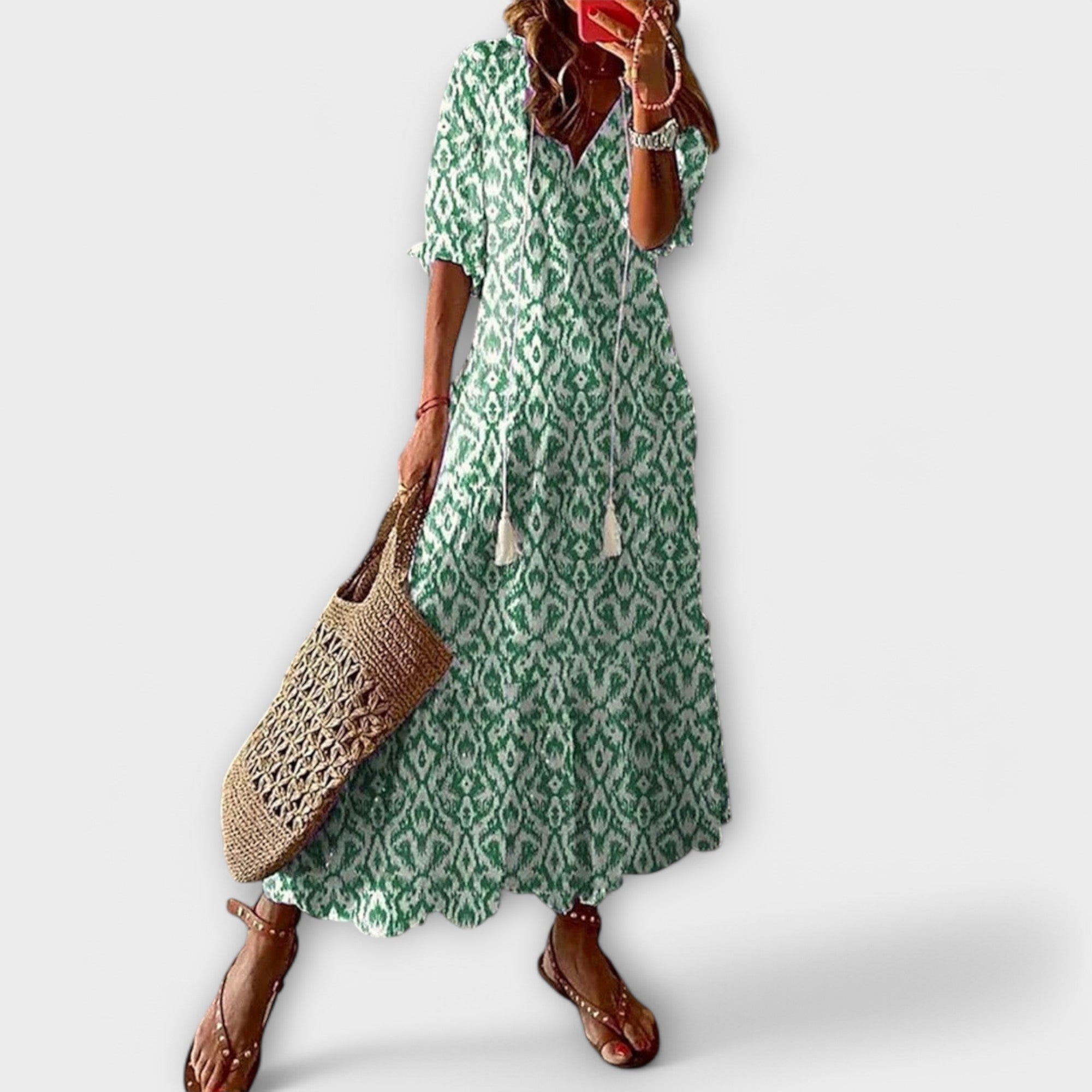 Berta - Vestido Maxi Bohemio